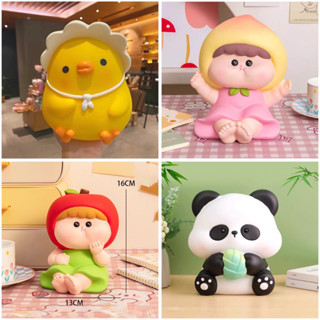   TẶNG Vỉ 8 MÀU + CỌ VẼ  Tượng Tô Màu thạch cao Hottrend 2024 size lớn 17-25cm nhiều hình ngộ nghĩnh đáng yêu cho bé 