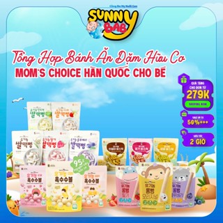 [CHÍNH HÃNG] Bánh Gạo Hữu Cơ MOM'S CHOICE Hàn Quốc Dạng Dẹt - Que -Thanh Dài - Bi Cho Bé từ 6 Tháng