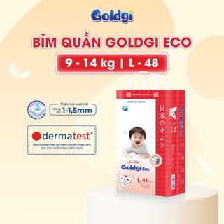  Bỉm dán quần Goldgi ECO Nhật size Nb86 S76 M66 M54 L56 L48  XL44 XXL32 