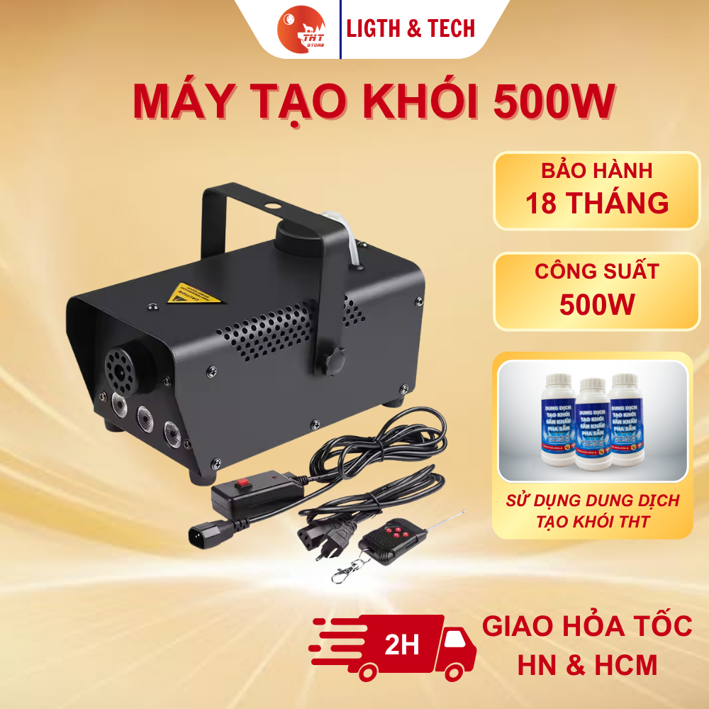 Máy Tạo Khói Sân Khấu 500W THT SHOP Sử Dụng Dung Dịch Tạo Khói Máy Phun Khói Mini Tiệc Cưới Quán Karaoke Phòng Hát 