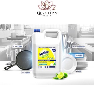 Nước Rửa Chén Sunlight can 5kg Hương Chanh 