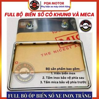 Bảng Biển Số Xe Máy Full Bộ Kèm Mika Chống Trầy Gắn Biển Số Trước Sau Đẹp Bền Chắc Chắn