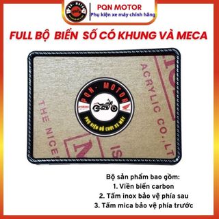 Bảng Biển Số Xe Máy Full Bộ Kèm Mika Chống Trầy Gắn Biển Số Trước Sau Đẹp Bền Chắc Chắn