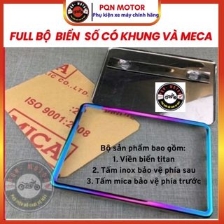 Bảng Biển Số Xe Máy Full Bộ Kèm Mika Chống Trầy Gắn Biển Số Trước Sau Đẹp Bền Chắc Chắn