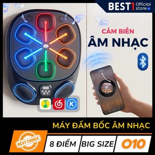 [8 điểm đấm] Máy đấm bốc phát nhạc treo tường có cảm biến âm nhạc - Tặng kèm găng tay cao cấp