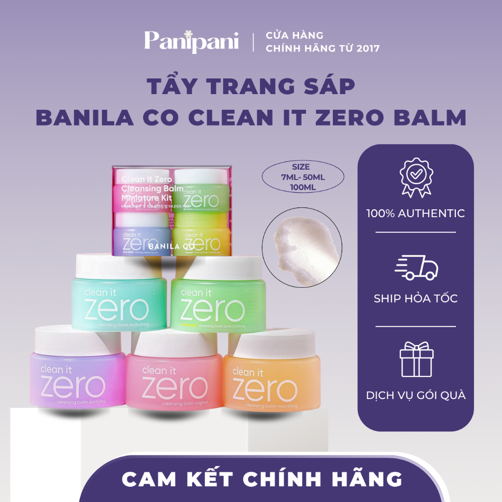 Sáp Tẩy Trang Clean It Zero Banilaco