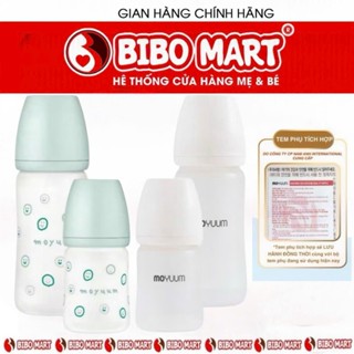   SALE  DEAL HỜI  Bình sữa moyuum thủy tinh tráng silicon mẫu trơn và hoạ tiết hàng nhập khẩu chính hãng 