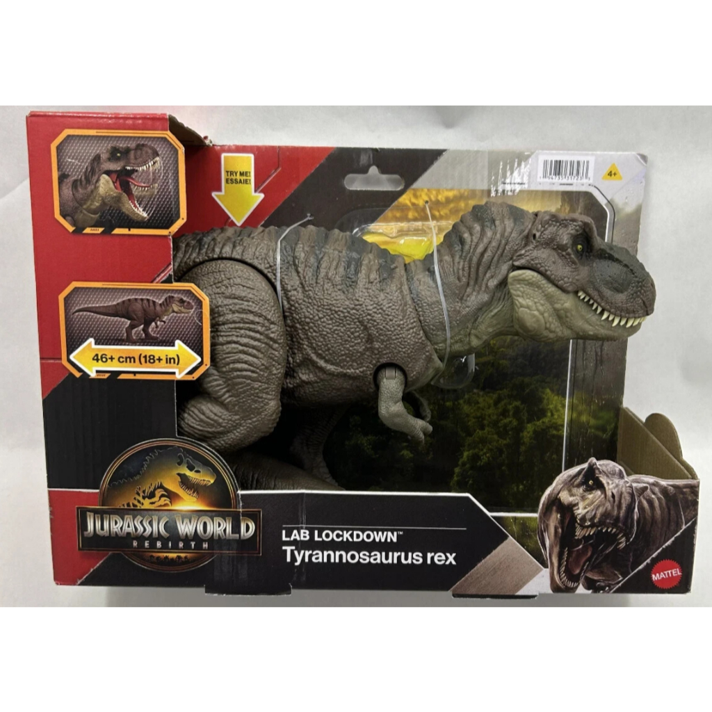 Mô hình khủng long Mattel - T Rex phiên bản Rebirth Lab Lockdown