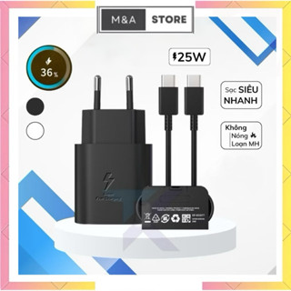 Bộ Sạc Nhanh Sam Sung 25W dùng cho A50, A51, A53, A33, A13, A23, A71,S10, S20, S20+, S20, S21,Note 8, Note 9, Note 10...