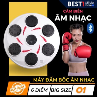   Tặng bao tay cao cấp  Boxing theo nhạc gắn tường O1 - Cảm biến âm nhạc - Chính hãng 