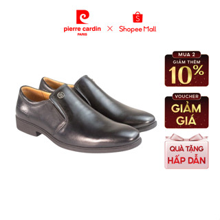 [Giá độc quyền] Giày tây nam Pierre Cardin Pháp loafer da bò thật nappa, đế cao su chống trượt - 767