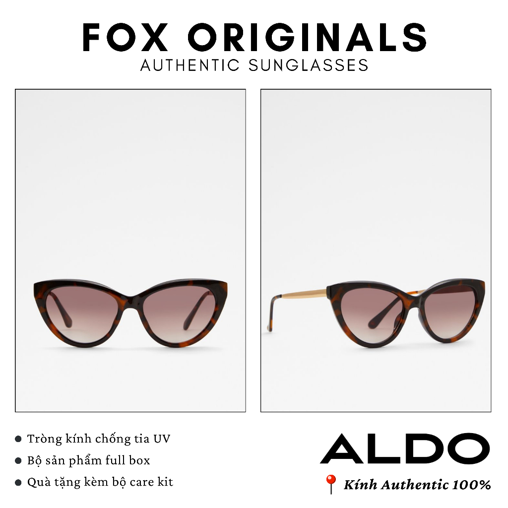 [𝐀𝐮𝐭𝐡𝐞𝐧𝐭𝐢𝐜] Kính Mát Nữ 𝐀𝐋𝐃𝐎 𝐀𝐎𝐃𝟏𝟑𝟔𝟑𝟕𝟖𝟕𝟏 Gọng Mắt Mèo Chống Tia UV Hàng Chính Hãng