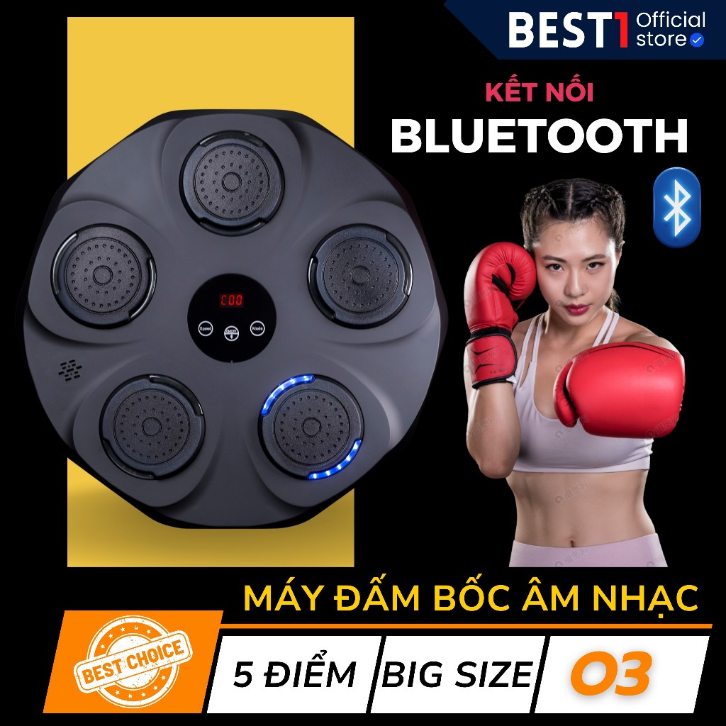   Tặng bao tay cao cấp  Boxing theo nhạc gắn tường thông minh kết nối điện thoại O3 - Chính hãng 