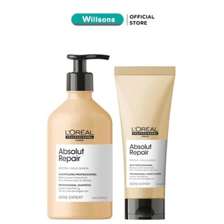  Combo Dầu gội xả phục hồi hư tổn toàn diện L'Oréal - Loreal Absolut Repair Gold 500ML + 200ML 