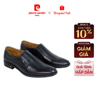 Giày tây nam Pierre Cardin Pháp chất liệu da bò thật, đế cao su cao cấp, thoáng mồ hôi - 784 chính hãng