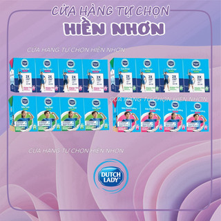   110ML  Lốc 4 Hộp Sữa Tươi Tiệt Trùng Dutch Lady Cô Gái Hà Lan Có Đường  Dâu  Sữa cao khỏe 