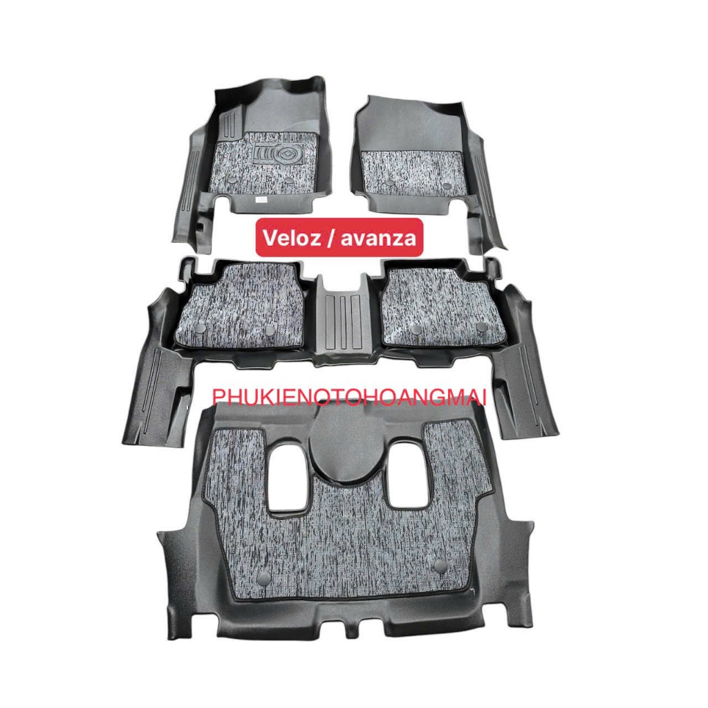(TOYOTA VELOZ,AVANZA)Thảm sàn nhựa VELOZ-AVANZA- 5D dành cho Toyota Veloz, Avanza 2022, 2023