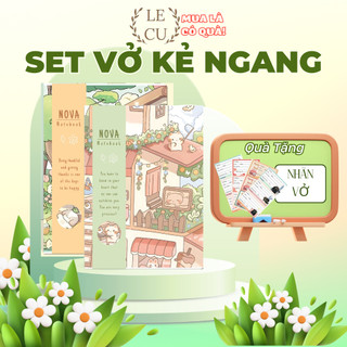 [Lốc 20 cuốn] Vở kẻ ngang ghim B5 - NOVA - Định lượng giấy 70g/m2 (80/120/200 trang)