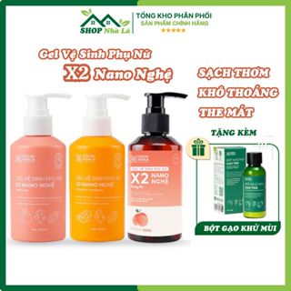Dung dịch vệ sinh phụ nữ cỏ cây hoa lá x2 nano nghệ dịu nhẹ cho mẹ bầu làm sạch ngừa vi khuẩn 150ml
