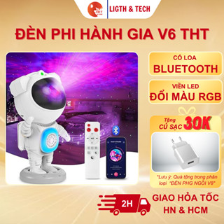 Đèn Phi Hành Gia V6 THT Mẫu Mới Nhất 2025 Đèn galaxy Chiếu Trần nhà Chiếu Sao Có Loa Bluetooth Đèn Decor Trang Trí Phòng