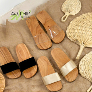 Guốc Mộc truyền thống có đế chống trơn kết hợp mặc áo dài, áo bà bà, chụp ảnh sản phẩm MATHIPDECOR