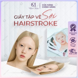  Set 20 Chân Dung Luyện Vẽ Sợi HairStrokes Luyện Vẽ Chân Mày In Màu Đẹp Và Dày 