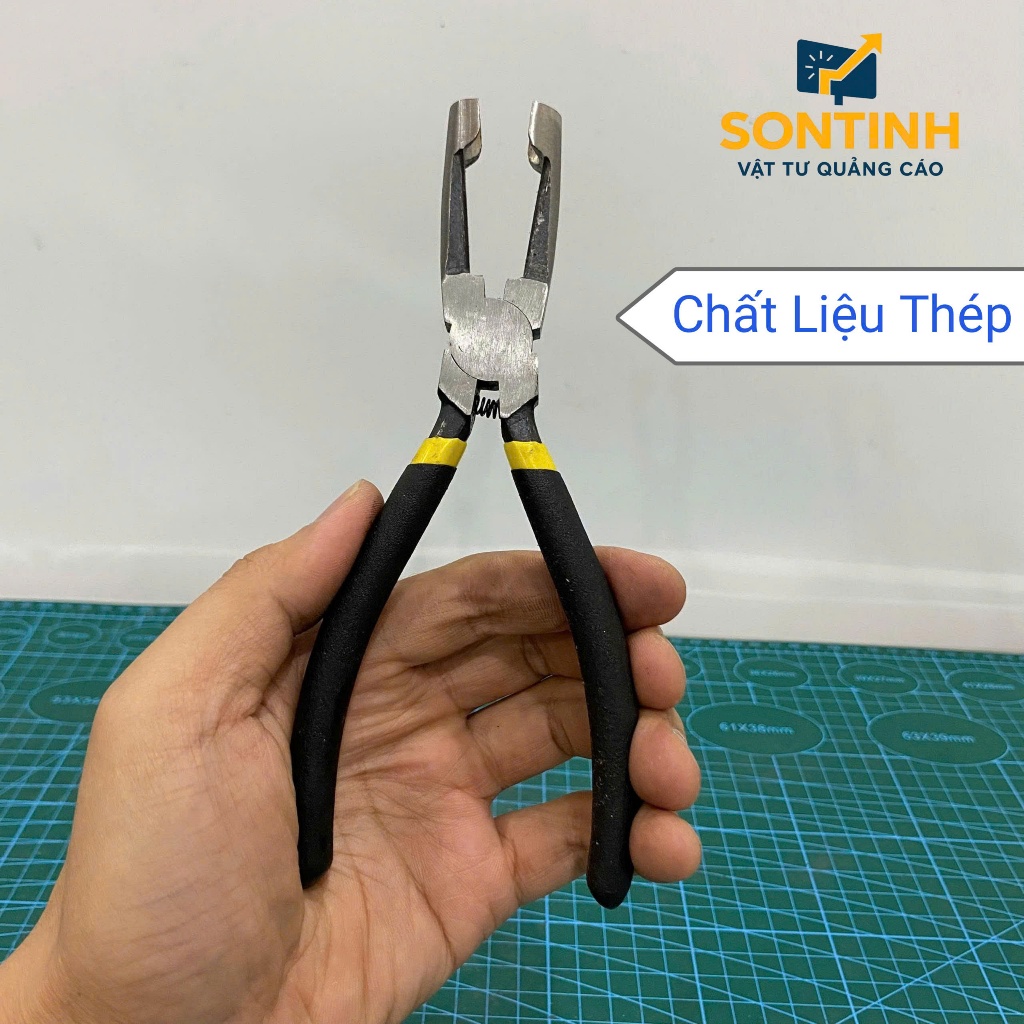 Kìm Kẹp Bóng LED Phi 9, Phi 12 Chịu Lực Tốt Có Lò Xo Tự Động Đẩy Thao Tác Nhanh Thi Công Biển Hiệu