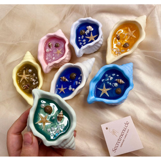  Nến Thơm Vỏ Ốc Đại Dương Bling Bling Quà Tặng Decor Tinh Dầu Thiên Nhiên Thư Giãn Thơm Phòng Handmade Secretmenu 