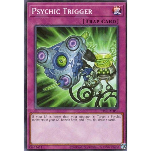 thẻ bài Yugioh chính hãng CR08-AE052 Psychic Trigger (N)