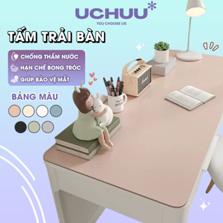 Tấm Trải Bàn Da PU UCHUU Miếng Lót Bàn Học Chống Thấm, Thảm Trải Bàn Làm Việc, Đệm Laptop Pad Chuột