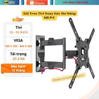 Giá treo tivi xoay góc đa năng NB P4 - Khung treo tivi 32 - 55 inch ( Tải trọng 27 Kg )