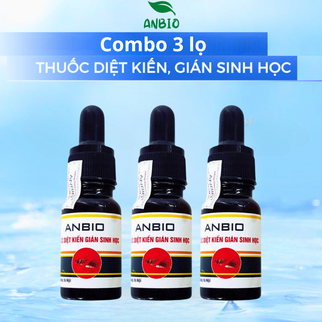 Combo 3 lọ Thuốc Diệt Kiến - Diệt Gián Sinh Học ANBIO