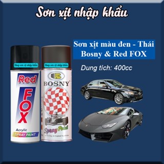 Sơn đen, đen bóng, đen mờ nhám  Red Fox & Bosny 400cc- Nhập khẩu Thái Lan