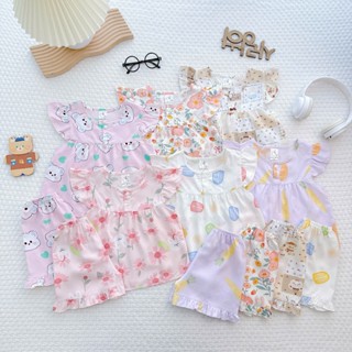 [VỀ THÊM MẪU 7-13kg] Đồ Tole Bé Gái (lanh) mẫu CÚC NGỰC mềm mịn mát kiểu dáng xinh xắn đáng yêu cho Bé Gái -BTG56