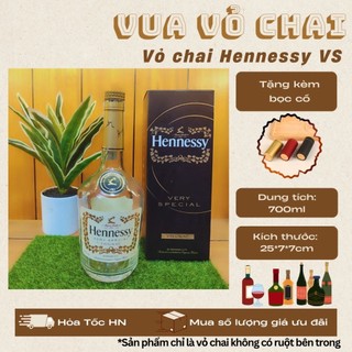 VỎ CHAI HENESSY V.S FULL BOX, [NEW 99℅] [TẶNG KÈM BỌC CỔ]