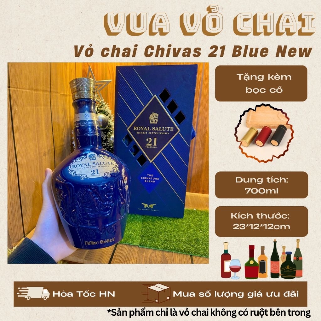 VỎ CHAI CHI VASS 21 FULL BOX, [BLUE]