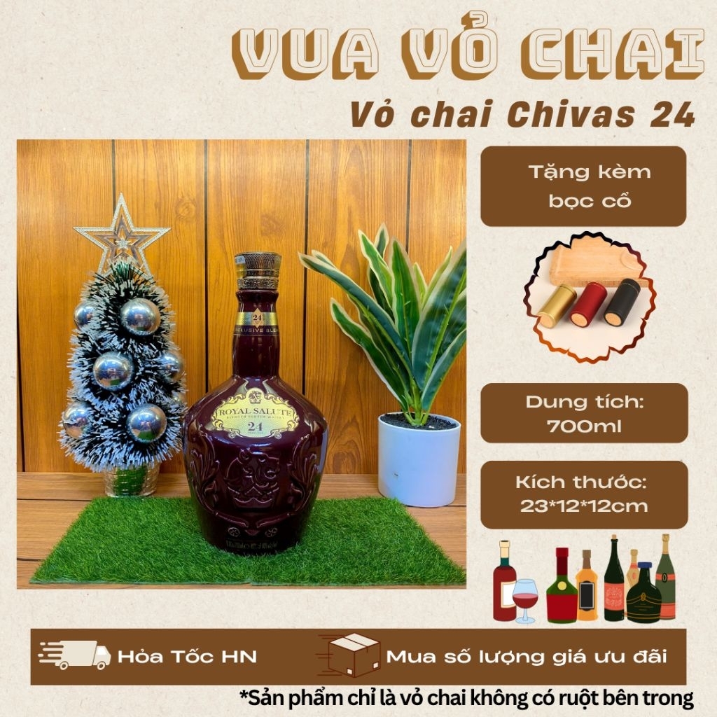 VỎ CHAI CHI VASS 24, [NEW 99]