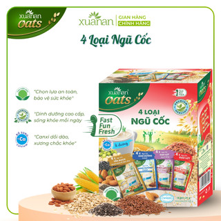  4 Loại Ngũ Cốc Xuân An  ít đường  Hộp 400G {25g*16 gói} 