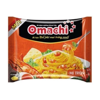 Mì Trộn Omachi Tôm Phô Mai Trứng Muối  Thùng 30 Gói (Hsd T10/2025)