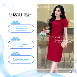 Váy Công Sở MDU3627 Thiết Kế Tay Phồng Dáng Ôm Nhẹ Body Thanh Lịch Cuốn Hút Từ MDU