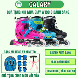 [Tặng bảo hộ] Giày Patin Trẻ Em Thi Đấu Cao Cấp [CENTOSY] W198-QS - 8 Bánh Phát Sáng Có Chế Độ Khoá Bánh,Phanh An Toàn