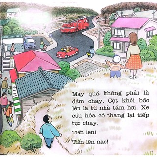 Sách - Ehon - Thực Phẩm Tâm Hồn Cho Bé - Tiến Lên Xe Cứu Hỏa (Tái Bản 2024) - Thái Hà