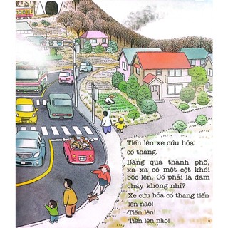 Sách - Ehon - Thực Phẩm Tâm Hồn Cho Bé - Tiến Lên Xe Cứu Hỏa (Tái Bản 2024) - Thái Hà