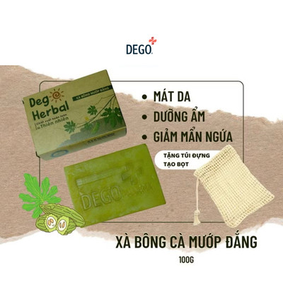 Xà Bông Sinh Dược Thiên Nhiên Mướp Đắng DEGO 100G Tẩy Tế Bào Chết, Sáng Da, Cải Thiện Làn Da