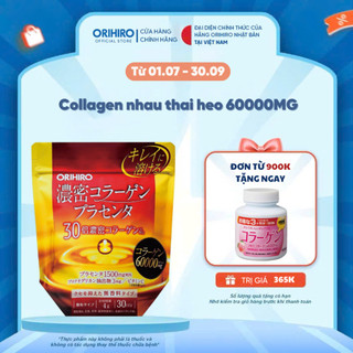  Bột Collagen Orihiro nhau thai heo 60000mg 1 gói 