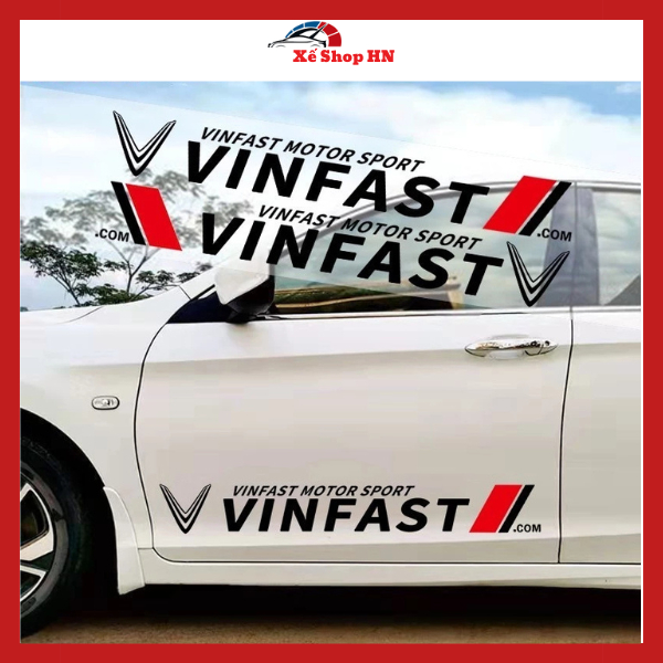 Decal dán sườn xe Vinfast FADIL VF8 VF9 VF e34 VF5 VF7 LUX2.0 LUX A 2.0 LUX (KT: 9x70cm)