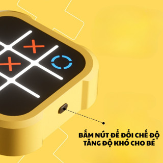 Máy Chơi Game Xếp Hình XO Điện Tử Cầm Tay 3in1 - Nhiều Cấp Độ Chơi Có Hiệu Ứng Âm Thanh Phát Triển Trí Tuệ Cho Trẻ