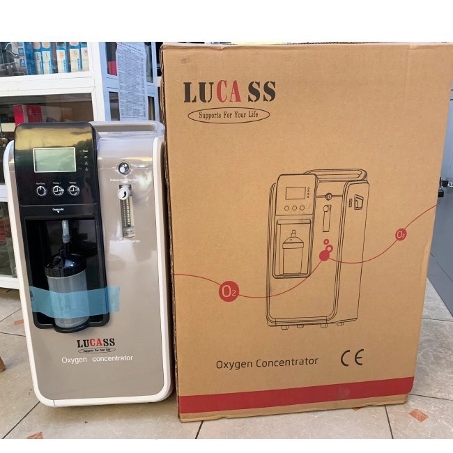 Máy tạo oxy 5 lít Lucass SZ-5BW, Máy tạo oxy lucass kem xông khí dung, Máy tạo 5 lít, Máy tạo 5 lít 