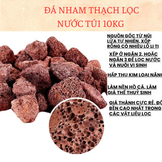 Đá Nham Thạch Lọc Nước túi 10kg (Lọc Nước Và Có Thể Tái Sử Dụng)