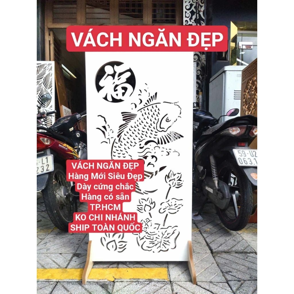 Vách Ngăn Spa.Vách Ngăn Bếp.Vách Ngăn.Hàng Mới Siêu Đẹp.Rộng60cm.Cao1,2m.Dày cứng chắc.Vách Ngăn CNC